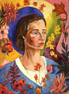Lentulov, Aristarkh Unknown Lady in Blue china oil painting image